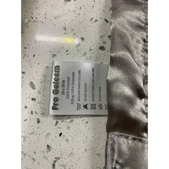 Pro Goleem Elephant Security Blanket Soft Baby Lovey Gray Plush Satin Textured - Picture 5 of 9